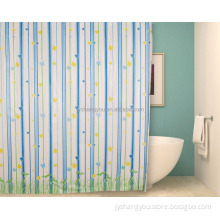 Little fresh style custom shower curtain with butterfly